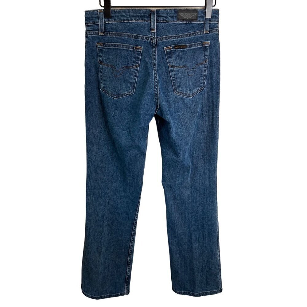 Harley Davidson Embroidered Pocket Women's Jeans Size Petite 2